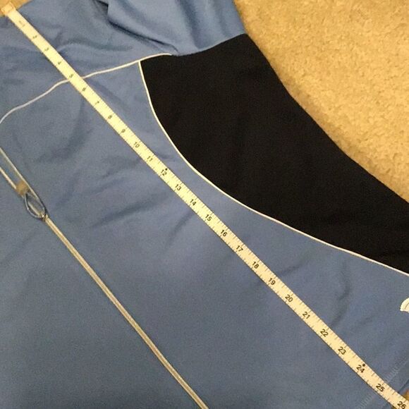 Oleg Cassini Sport Jacket Vintage Blue Hoodie Track Athletic Top Size 2X - Picture 13 of 14